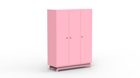 madavin 3 deurs kast licht roze