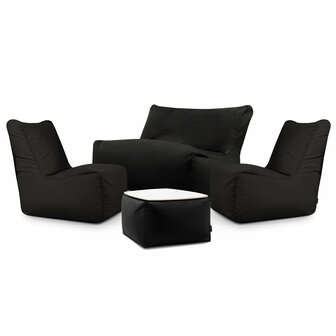 Pusku pusku Pool lounge set Seat colorin zwart