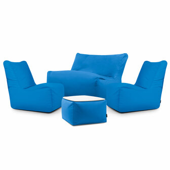 Pusku pusku Pool lounge set Seat colorin azure