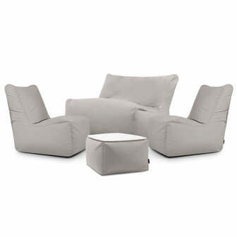 Pusku pusku Pool lounge set Seat colorin zilver