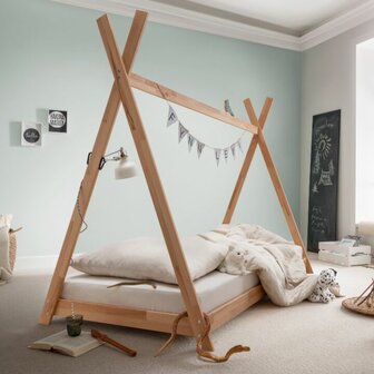 infanskids tipi bed beuken naturel 90x200