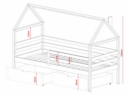 Arona bedmaten 80x160