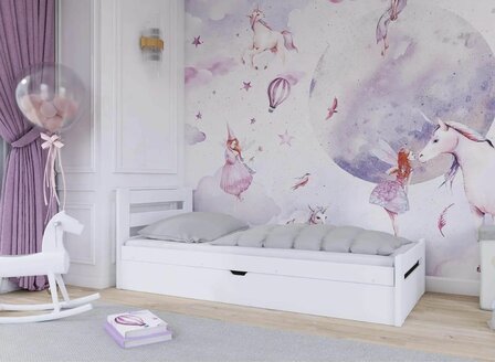 Noretti bed 90x190 met bedlade wit