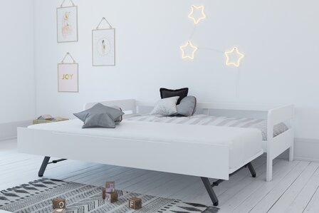 Corato bedbank met opklapbed 90x200 wit