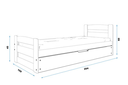 bedmaten erano bed 90x200