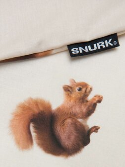 Snurk dekbedovertrek Squirrels beige 1 persoons 140x200/220