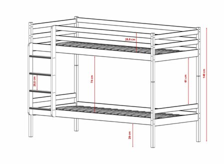 bedmaten nalino stapelbed