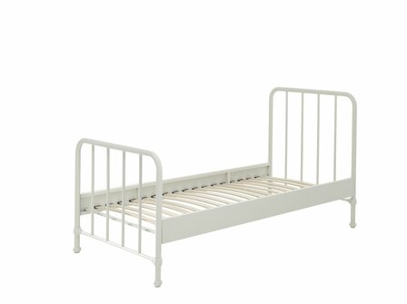 Bronxx metalen bed 90x200 wit