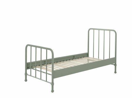 Bronxx metalen bed olijf 90x200