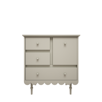 Baushka commode 3 laden 1 deur olive