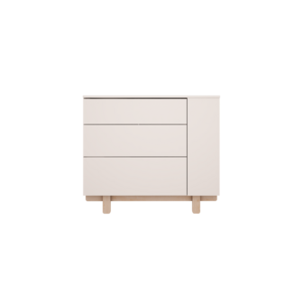 Basic commode 3 laden wit 