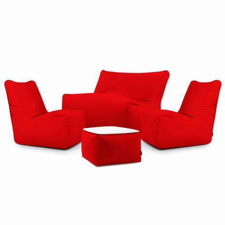 Pusku pusku Pool lounge set Seat colorin rood