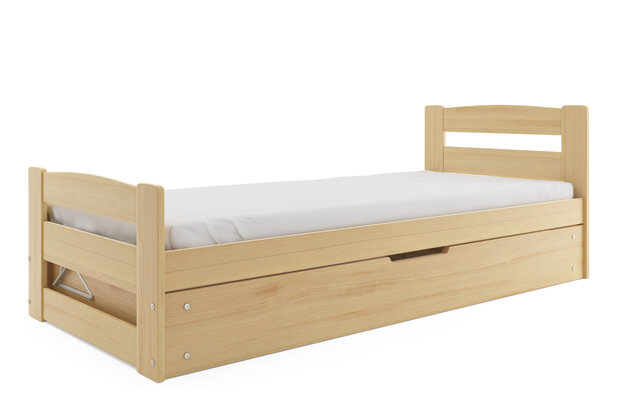 Erano bed met bodem opbergruimte en gratis matras 90x200x7