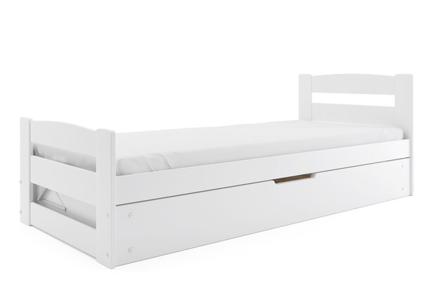 Erano bed met bodem opbergruimte en gratis matras 90x200x7