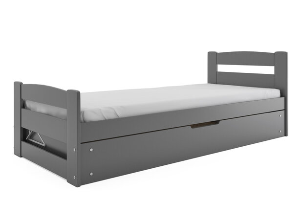 Erano bed met bodem opbergruimte en gratis matras 90x200x7