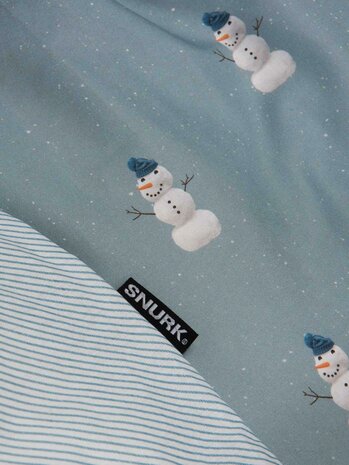 Snurk dekbedovertrek Mr. Snowman 1 persoons 140x200/220