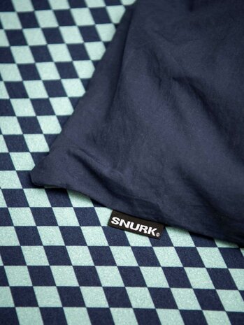 Snurk dekbedovertrek Navy blue 1 persoons 140x200/220