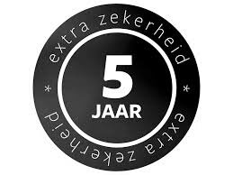 5 jaar garantie