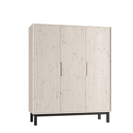 country 3 deurs kast white wash