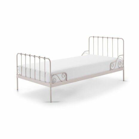 ALice metalen bed 90x200 roze