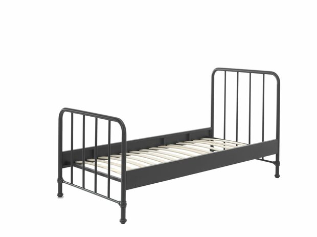 Bronxx metalen bed 90x200 zwart