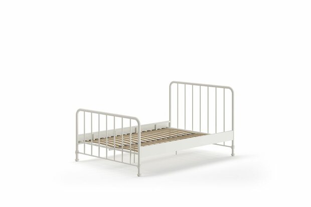 Bronxx twijfelaar bed 140x200 wit