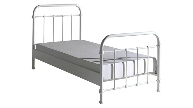 New york metalen bed 90x200 wit met matras