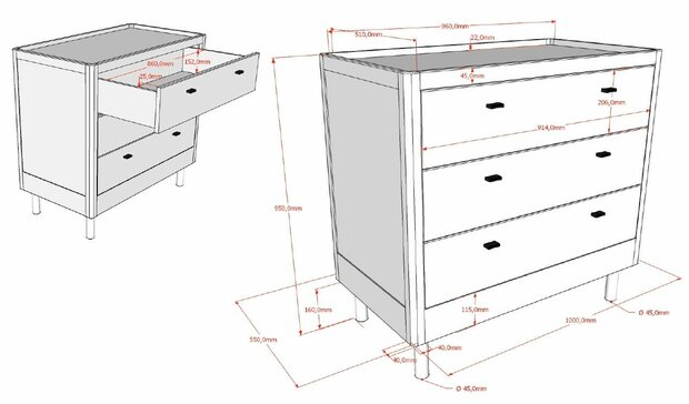 maten Forrest commode