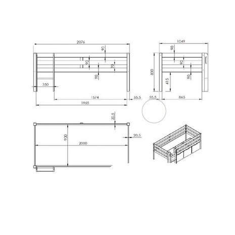 maten pino bed