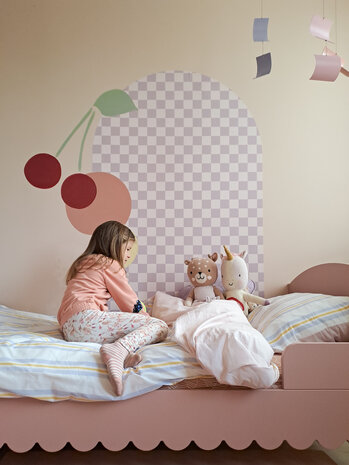 Babushka 1-persoons bed 90x200 pink