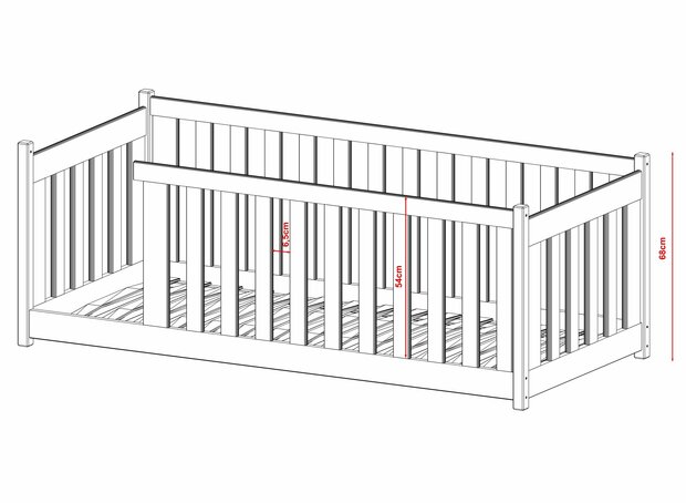 bedmaten Carato met 3/4 uitval